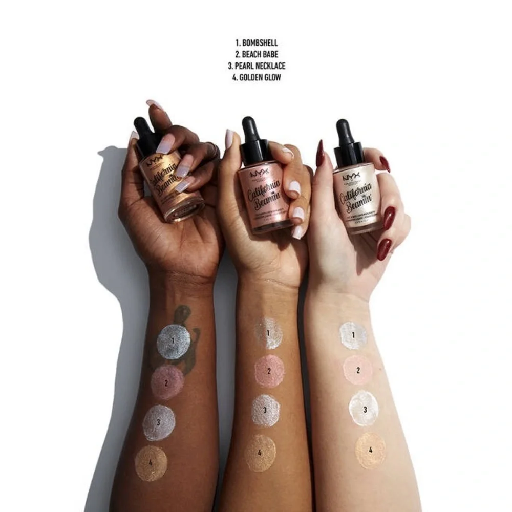 NYX California Beamin’ Liquid Highlighter, Pearl Necklace - Picture 8 of 9